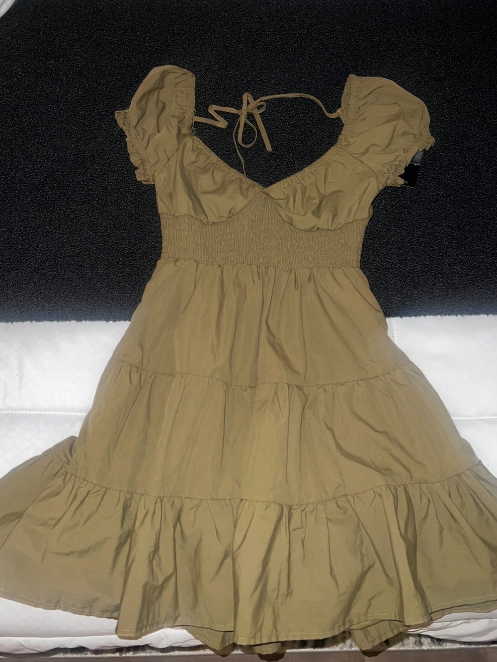 BABYDOLL BACKLESS DRESS - Picture 3 of 4
